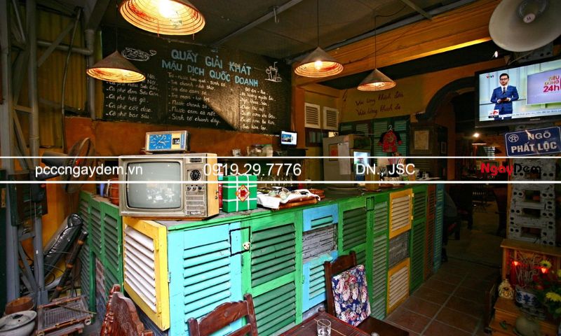 thi công PCCC quán cafe, quán trà sữa