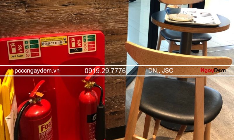 thi công PCCC quán cafe, quán trà sữa