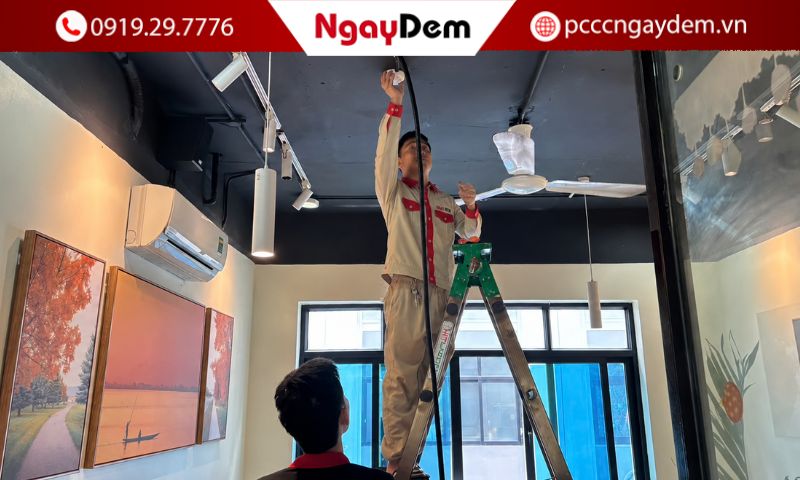 thi công PCCC quán cafe, quán trà sữa