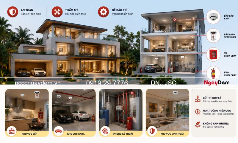 lắp đặt, thi công pccc resort, villa, homestay