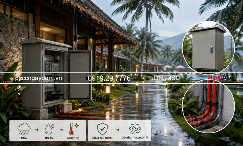 thi công pccc resort, villa, resort