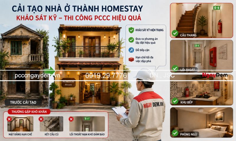 lắp đặt, thi công pccc resort, villa, homestay