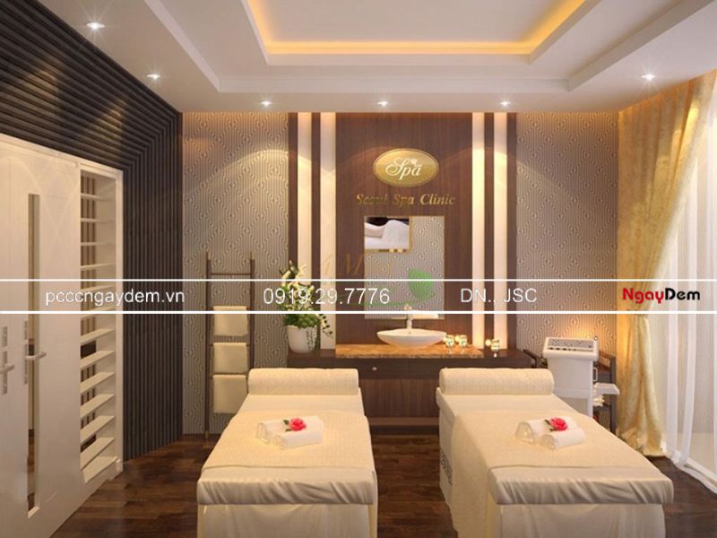 Thi công PCCC spa, thẩm mỹ viện theo quy chuẩn, tránh đình chỉ thi công PCCC Spa, thẩm mỹ viện