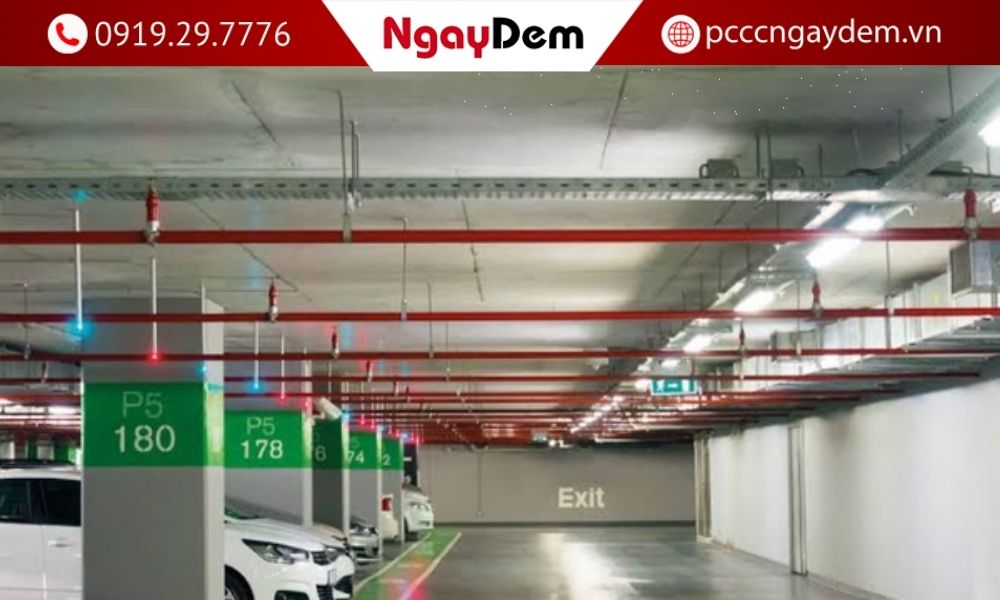 thiết kế PCCC hầm đỗ xe, bãi trông giữ xe