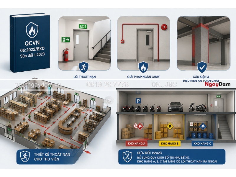 Thiết kế PCCC thư viện cập nhật QCVN mới, đạt nghiệm thu thiết kế bản vẽ pccc thư viện