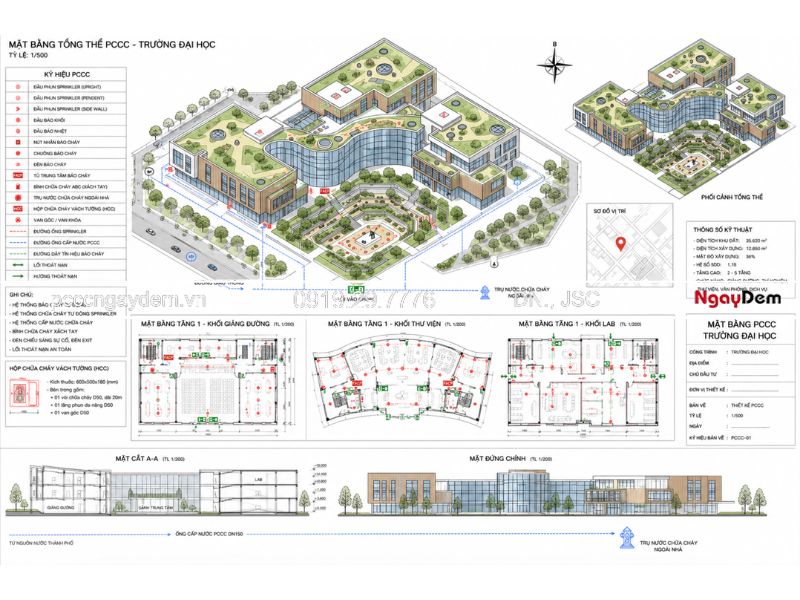 thiết kế pccc cao đẳng, đại học