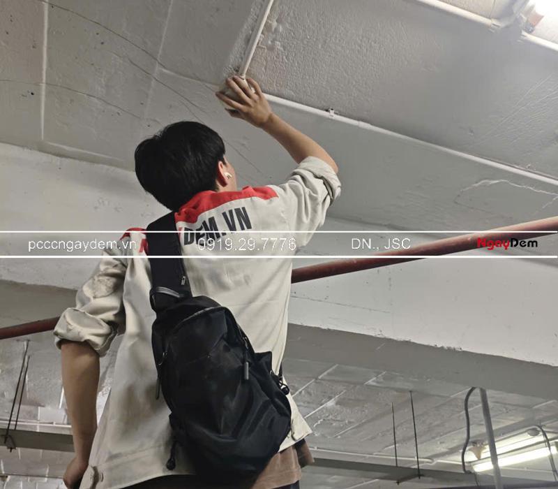 Thi công hệ thống PCCC bổ sung cho tòa nhà Trung Yên 1, Cầu Giấy
