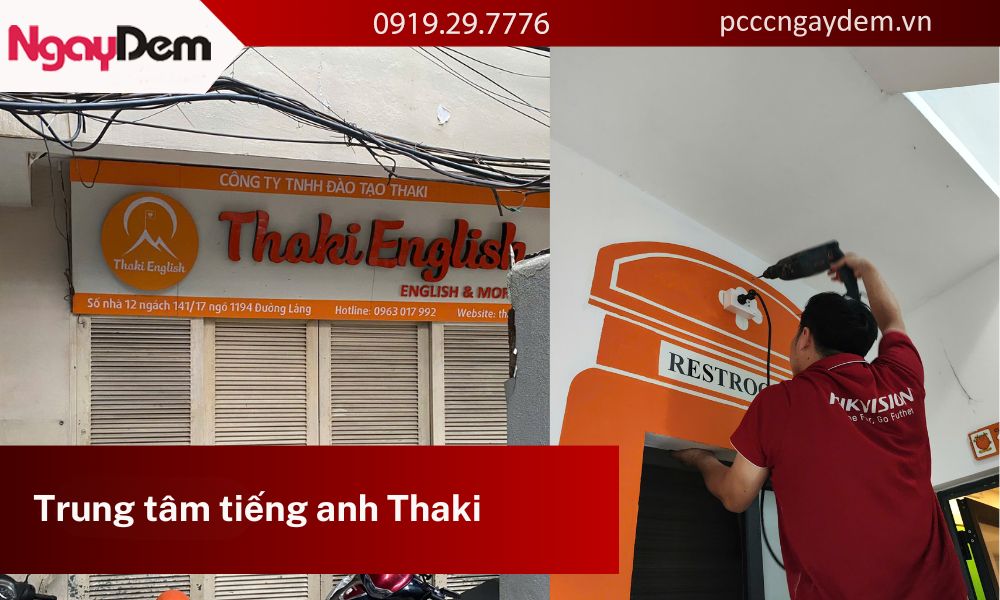 Thi công lắp đặt hệ thống PCCC trung tâm tiếng anh Thaki Trung tâm tiếng anh Thaki