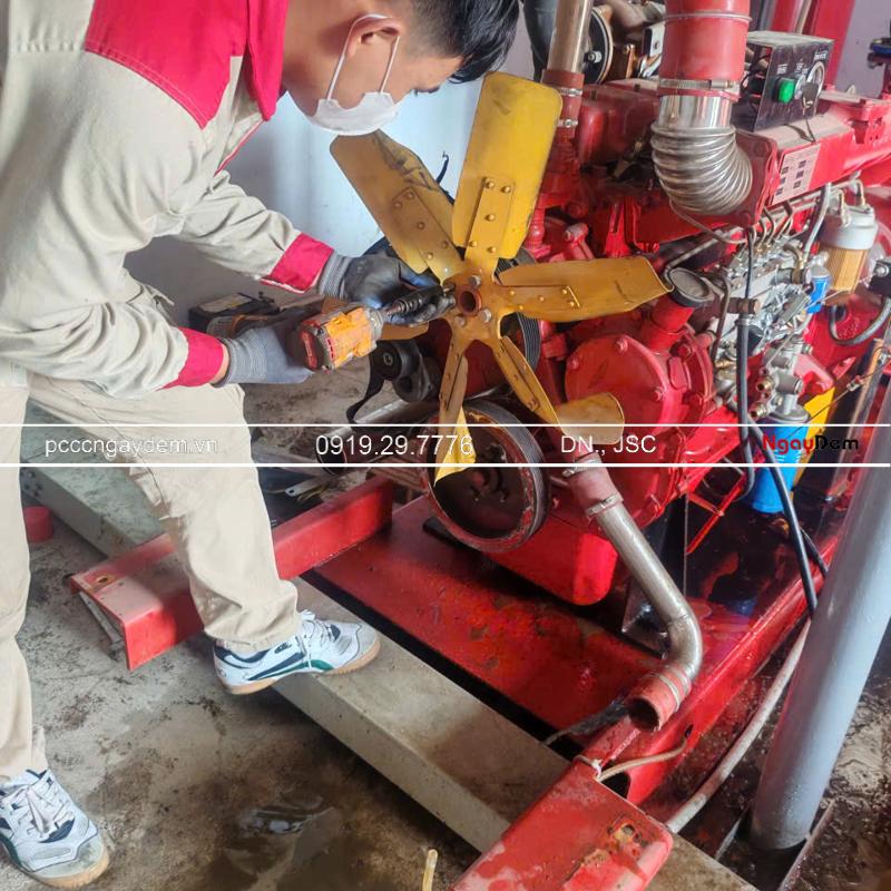 Bảo dưỡng máy bơm PCCC nhà máy SCF Machining Corporation, Bắc Ninh Bảo dưỡng máy bơm PCCC SCF Machining Corporation