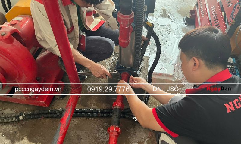 Báo giá dịch vụ bảo dưỡng, sửa chữa máy bơm PCCC Nam Định trọn gói Kiểm tra bơm điện và động cơ điện