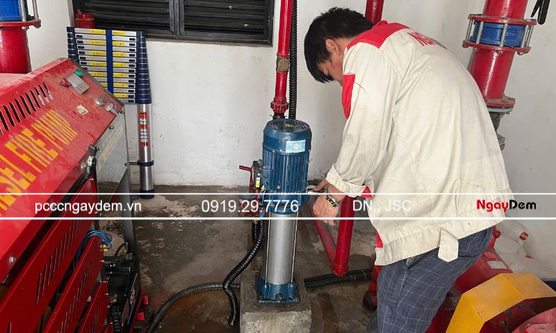 Báo giá dịch vụ bảo dưỡng, sửa chữa máy bơm PCCC Nam Định trọn gói Kiểm tra bơm bù áp Jockey