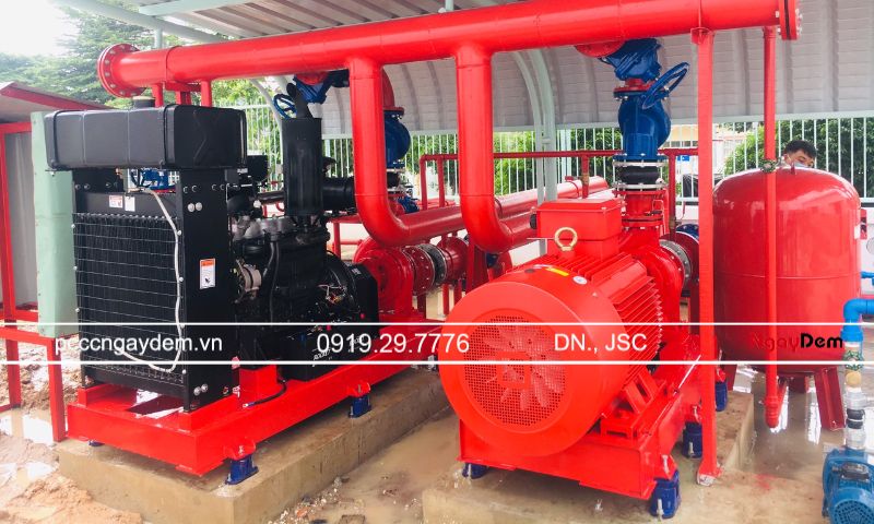 Bảo dưỡng, sửa chữa máy bơm PCCC Ninh Bình khẩn cấp, 24/7 Máy bơm chính (bơm điện hoặc bơm Diesel)