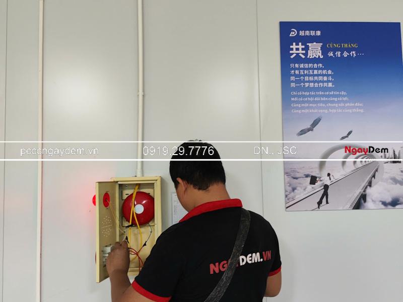 Bảo trì hệ thống PCCC nhà máy công ty điện tử Liankang, KCN Vân Trung