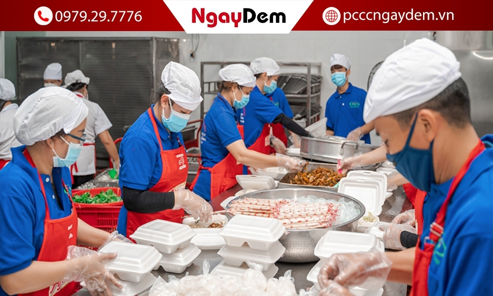 Thi công PCCC Phòng bếp, Bếp ăn công nghiệp