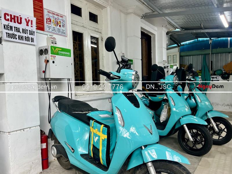 Thi công PCCC trạm sạc xe điện an toàn, lắp đặt trọn gói Thi công PCCC trạm sạc xe điện