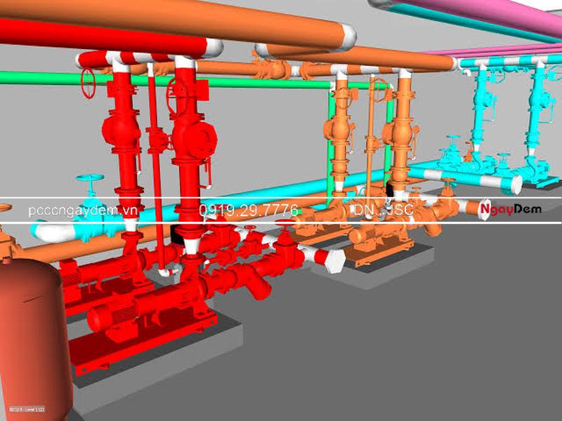 Thiết kế hệ thống máy bơm PCCC chữa cháy đạt chuẩn TCVN Thiết kế hệ thống máy bơm PCCC