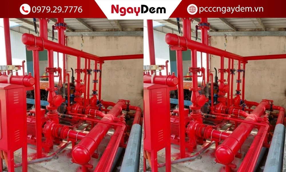 Thiết kế hệ thống máy bơm PCCC chữa cháy đạt chuẩn TCVN Thiết kế hệ thống máy bơm PCCC