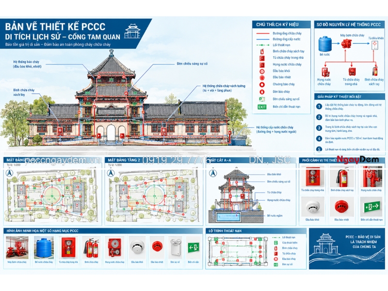 thiết kế PCCC di tích lich sử