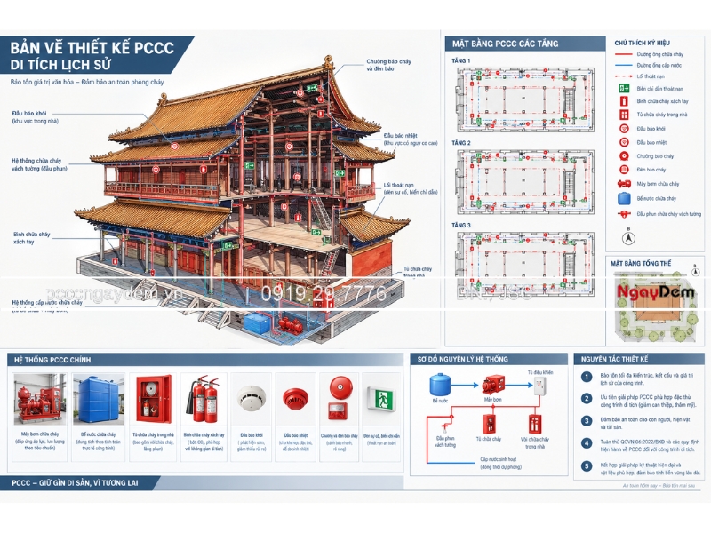  thiết kế PCCC di tích lich sử