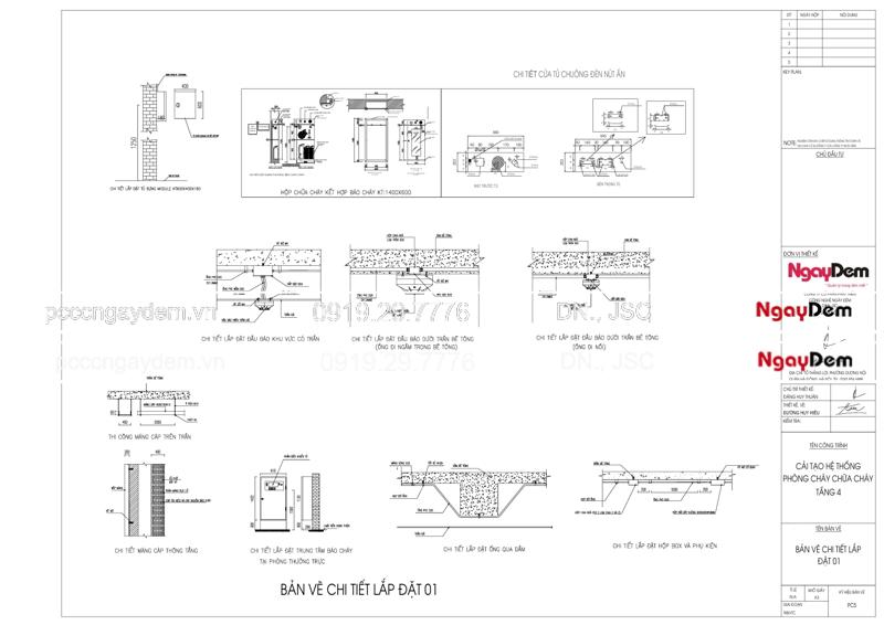 Thiết kế PCCC Chung cư mini (CCMN), nhà ở cao tầng đúng quy chuẩn Thiết kế PCCC Chung cư mini
