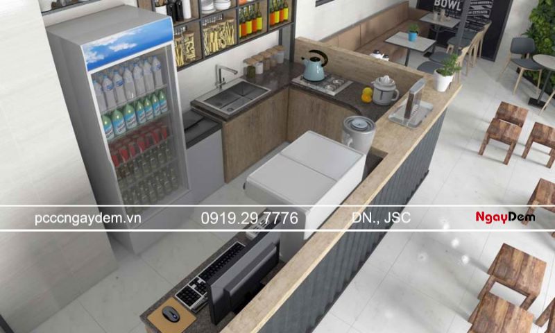 Thiết kế PCCC quán cafe, quán trà sữa: Giải pháp an toàn, đạt chuẩn Tiêu chuẩn kỹ thuật thiết kế PCCC của khu vực quầy pha chế