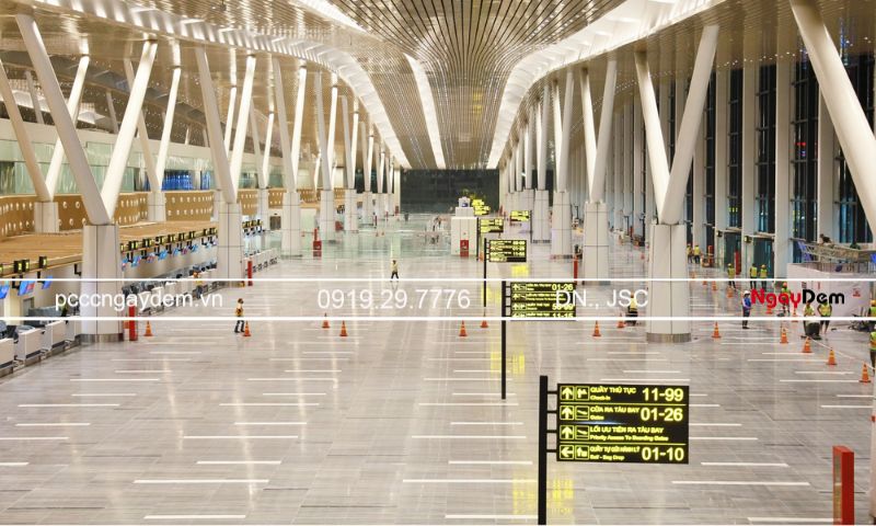Nhà ga T3 tại sân bay Tân Sơn Nhất áp dụng tiêu chuẩn PCCC của Singapore