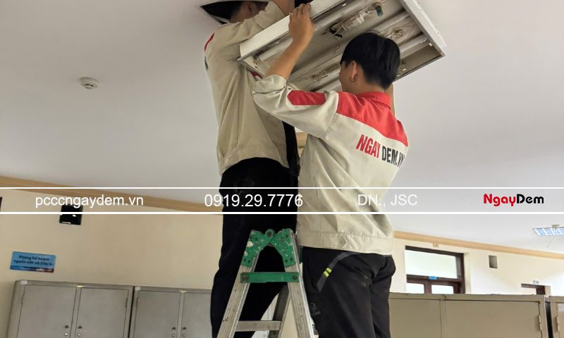 Dịch vụ thiết kế PCCC spa, thẩm mỹ viện trọn gói, chuẩn nghiệm thu Bước 4: Thi công, lắp đặt và nghiệm thu