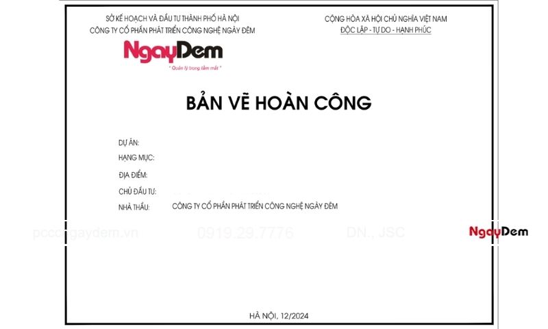 Bản vẽ hoàn công hệ thống PCCC từ PCCC Ngày Đêm