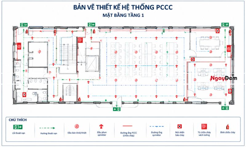 Chưa thể hiện đầy đủ giải pháp thoát nạn, ngăn cháy