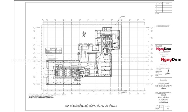 Bản vẽ hệ thống báo cháy