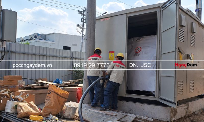 Tiêu chuẩn bảo trì PCCC trạm biến áp, trạm điện cao thế bắt buộc phải nắm rõ Nguy cơ cháy dầu cách điện tại khu vực máy biến áp