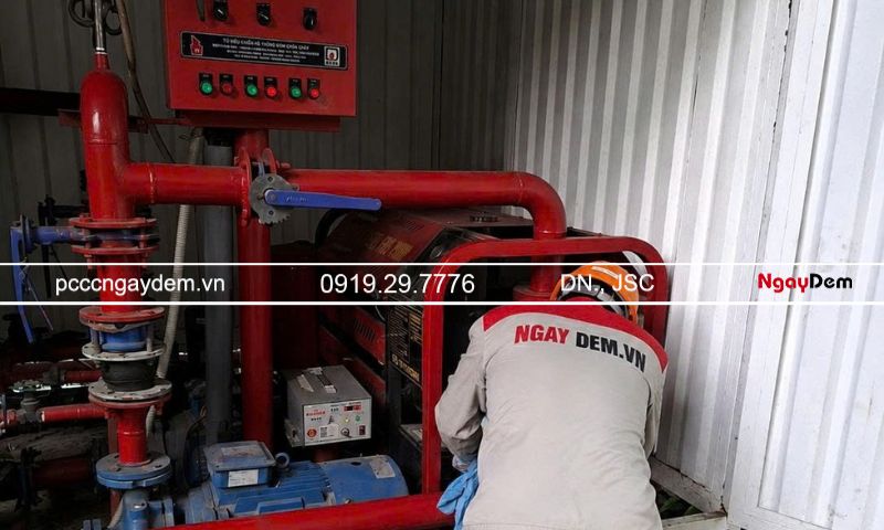 Kiểm tra hệ thống cấp nước và chữa cháy ngoài trời của trạm