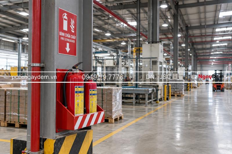Bố trí bình chữa cháy