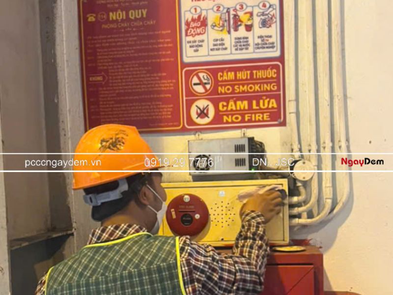 cách dán tiêu lệnh chữa cháy
