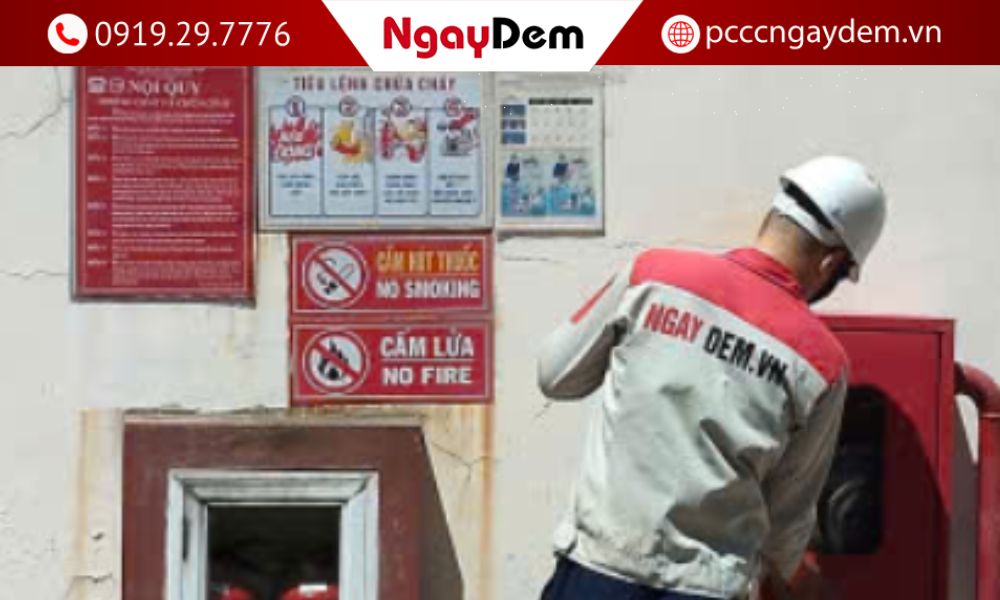 cách dán tiêu lệnh chữa cháy