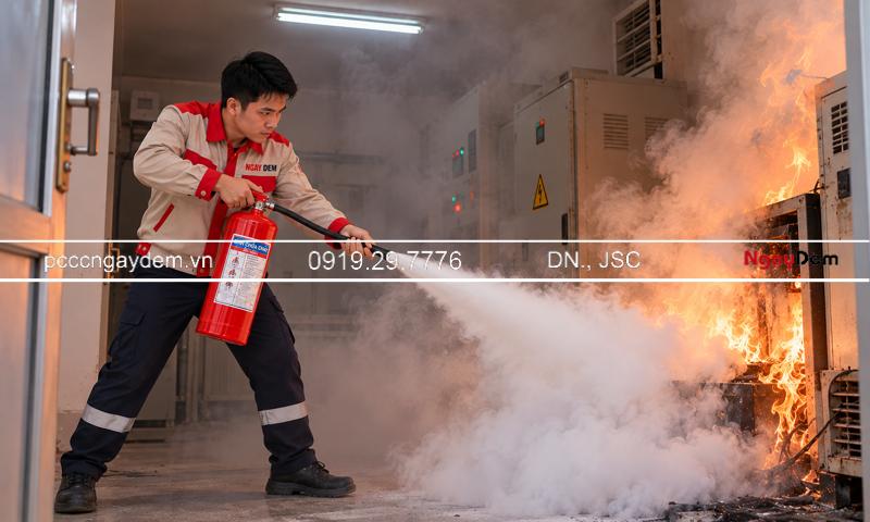 Cách sử dụng bình chữa cháy