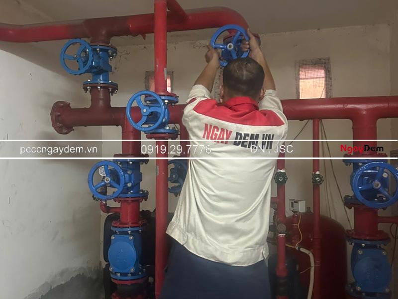 Bảo dưỡng máy bơm cứu hỏa PCCC chung cư CT2 Vĩnh Hoàng, Hoàng Văn Thụ