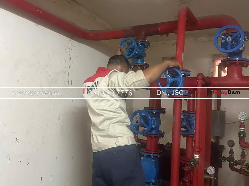 Bảo dưỡng máy bơm cứu hỏa PCCC chung cư CT2 Vĩnh Hoàng, Hoàng Văn Thụ