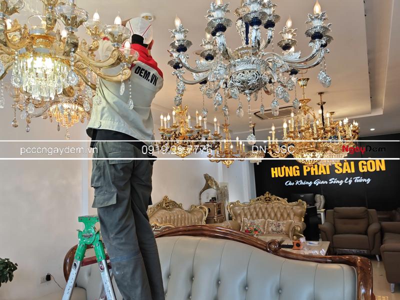 Thi công hệ thống PCCC Showroom Nội Thất Hưng Phát Sài Gòn