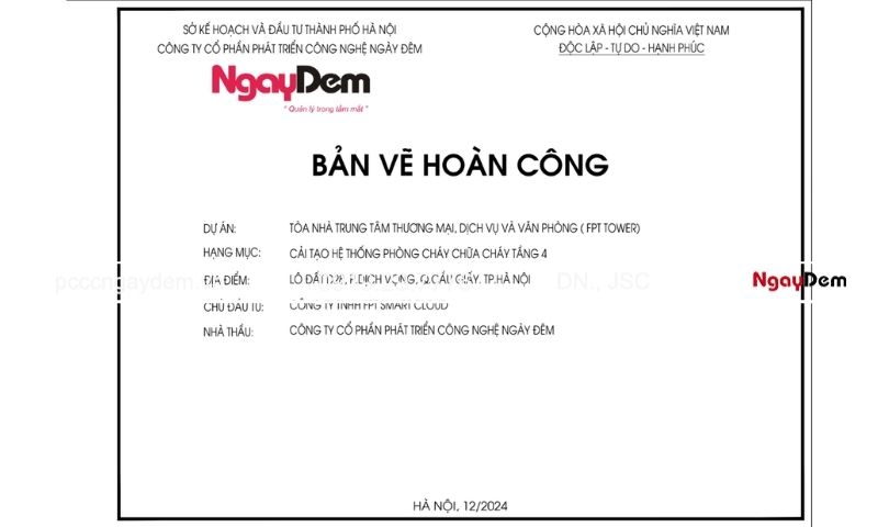 Chuẩn bị hồ sơ thiết kế PCCC