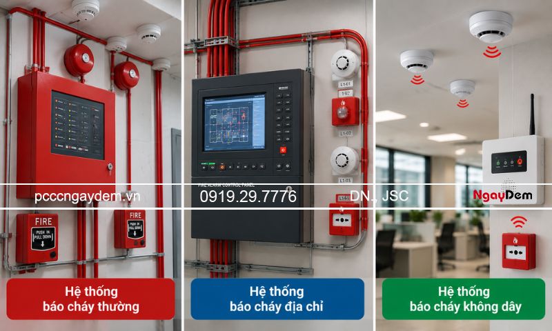 Hệ thống báo cháy là gì? Cấu tạo và nguyên lý hoạt động chi tiết Các loại hệ thống báo cháy phổ biến hiện nay