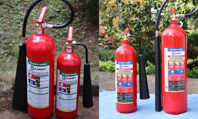 Cách đọc ký hiệu bình chữa cháy CO2 trên thực tế