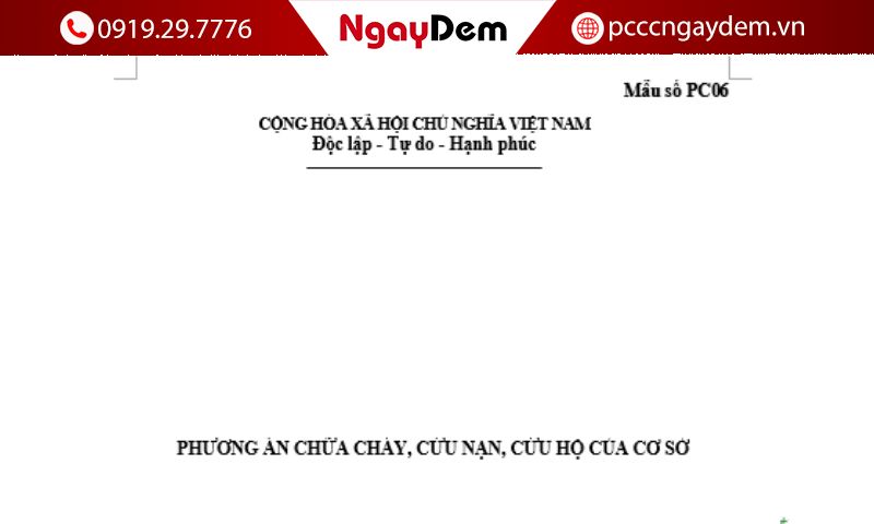 Tải mẫu PC06 Nghị định 105 - Hướng dẫn cách ghi từng mục