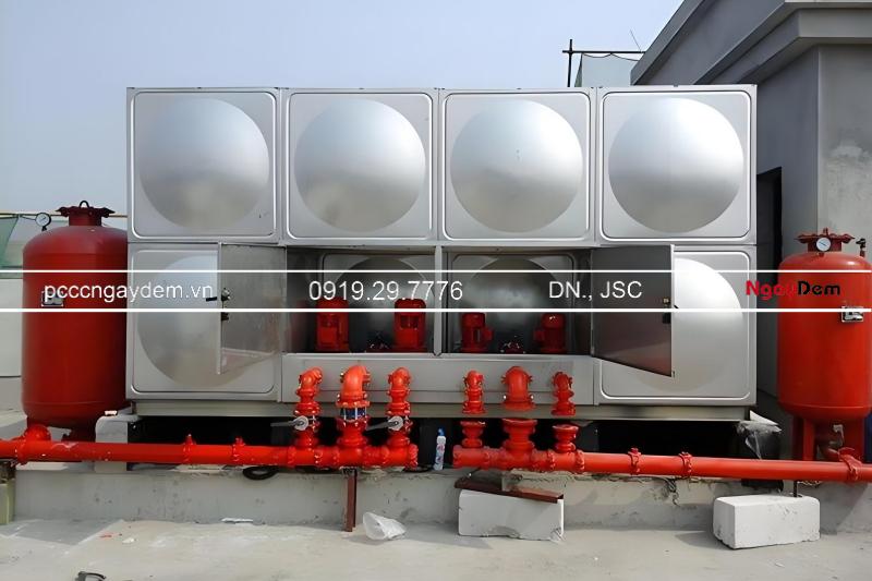 Quy định bể chứa nước PCCC tiêu chuẩn TCVN, Cách tính thể tích chuẩn Quy định bể chứa nước PCCC