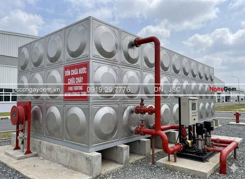 Quy định bể chứa nước PCCC tiêu chuẩn TCVN, Cách tính thể tích chuẩn Quy định bể chứa nước PCCC