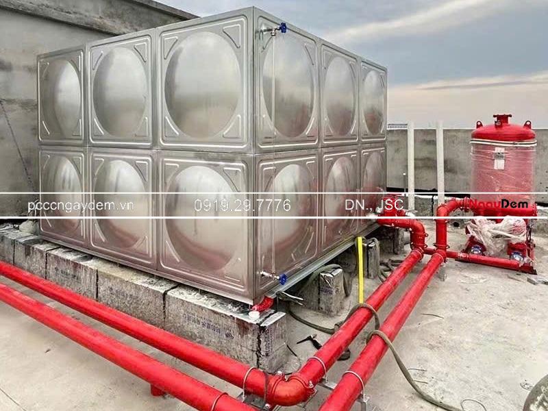 Quy định bể chứa nước PCCC tiêu chuẩn TCVN, Cách tính thể tích chuẩn Quy định bể chứa nước PCCC