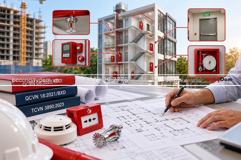 Tiêu chuẩn, Quy định về phòng cháy chữa cháy trong xây dựng mới 2026 Quy định PCCC trong xây dựng