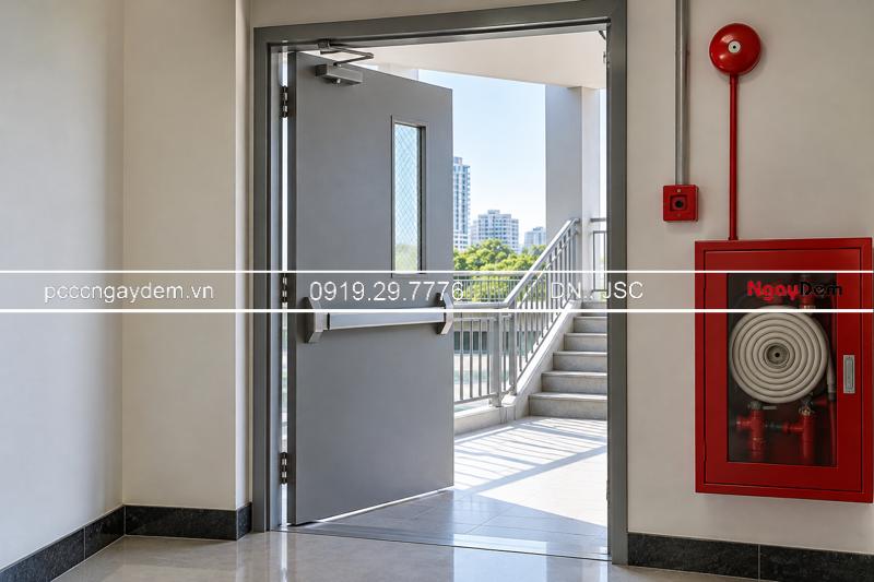Quy định về cửa thoát hiểm trong công tác phòng cháy chữa cháy Lắp đặt cửa thoát hiểm đúng quy định
