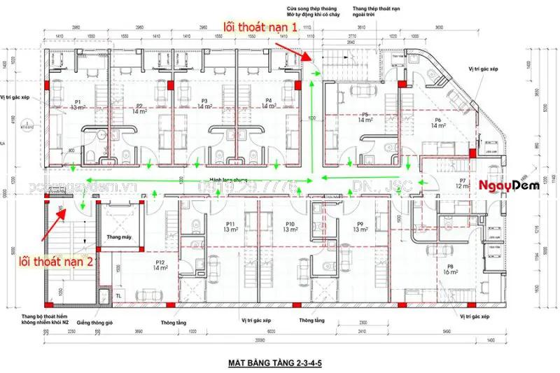 Tiêu chuẩn, Quy định về thang thoát hiểm trong PCCC theo QCVN 06 BXD Quy định về thang thoát hiểm trong PCCC