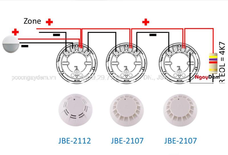 Sơ đồ đấu dây đầu báo khói: Hướng dẫn lắp đặt đúng chuẩn kỹ thuật Sơ đồ đấu dây đầu báo khói
